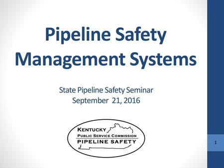 Pipeline Safety Management Systems