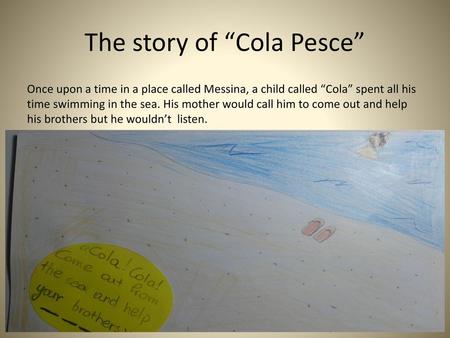 The story of “Cola Pesce”