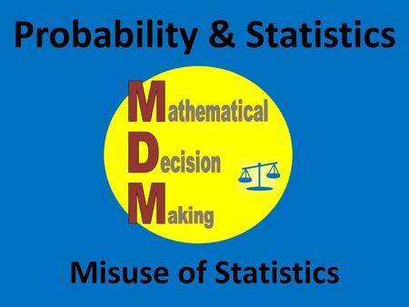 Probability & Statistics