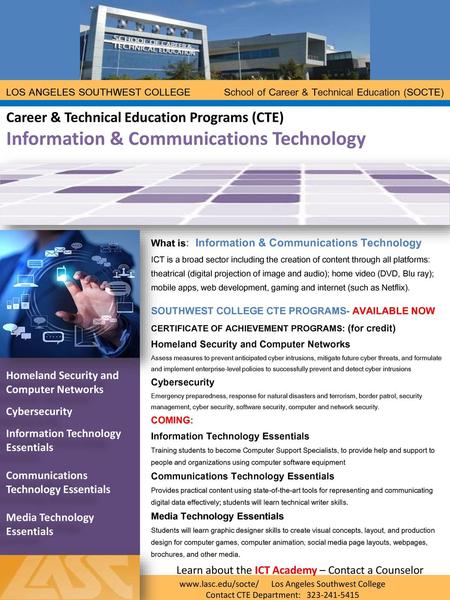 What is: Information & Communications Technology