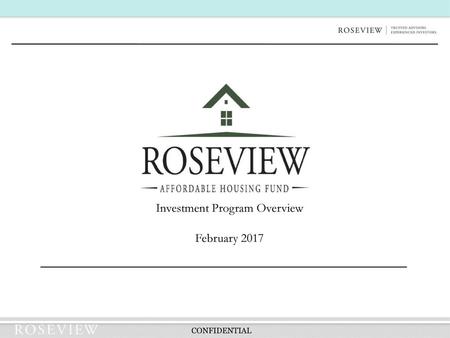 Investment Program Overview