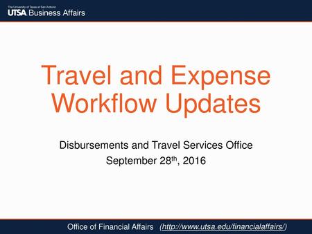 Travel & Expense Workflow