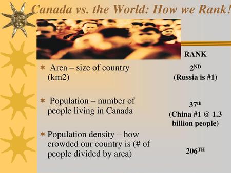 Canada vs. the World: How we Rank!