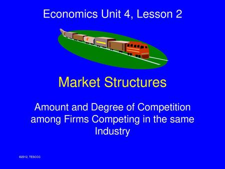 Market Structures Economics Unit 4, Lesson 2