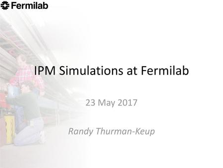 IPM Simulations at Fermilab