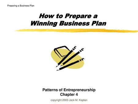 How to Prepare a Winning Business Plan