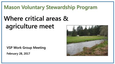 Where critical areas & agriculture meet