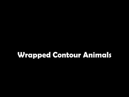 Wrapped Contour Animals