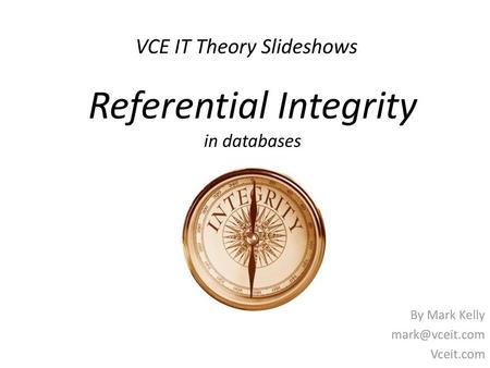 VCE IT Theory Slideshows