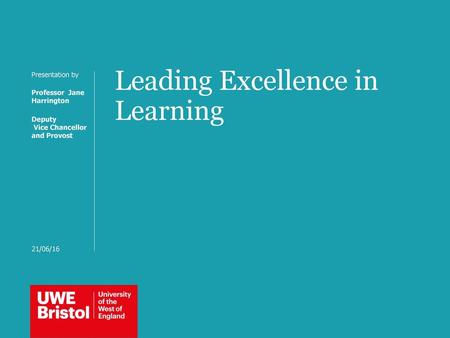 Leading Excellence in Learning