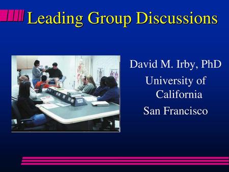 Leading Group Discussions