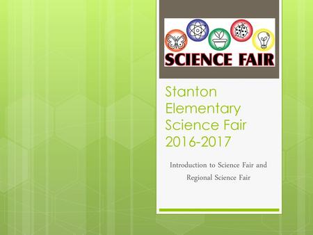 Stanton Elementary Science Fair