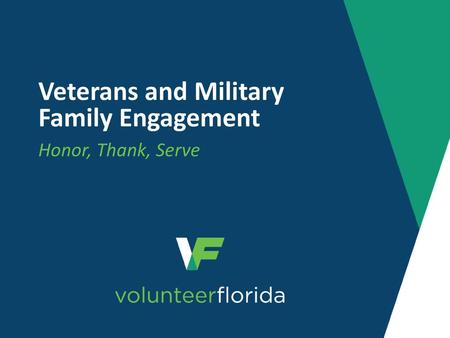 Veterans and Military Family Engagement