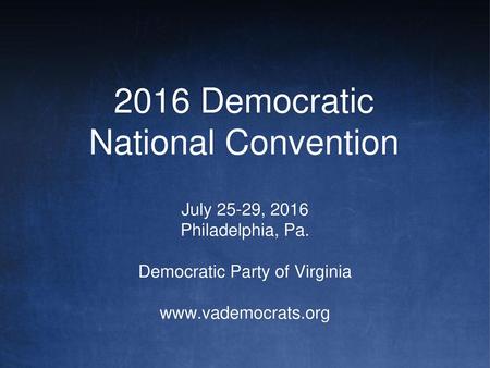 2016 Democratic National Convention