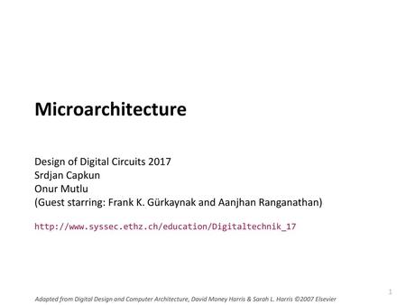 Microarchitecture.