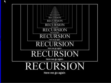 Recursion Function calling itself