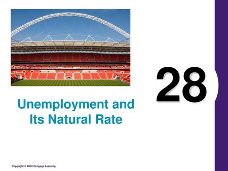 Unemployment and Its Natural Rate