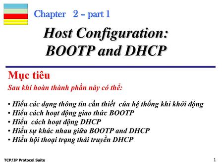 Host Configuration: BOOTP and DHCP