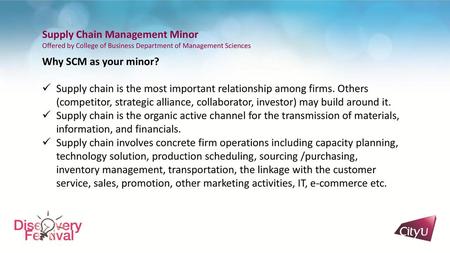 Supply Chain Management Minor