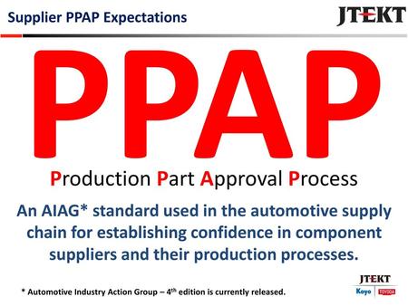 Production Part Approval Process