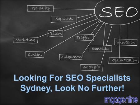 Looking For SEO Specialists Sydney, Look No Further!