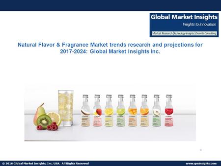 © 2016 Global Market Insights, Inc. USA. All Rights Reserved  Natural Flavor & Fragrance Market trends research and projections for :