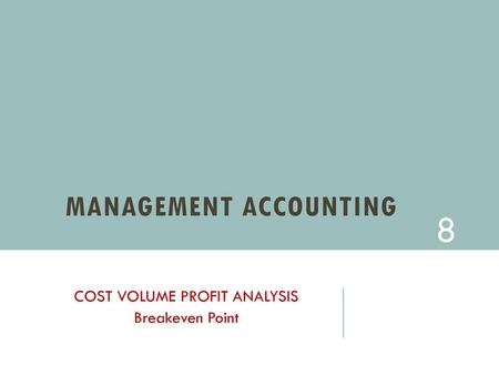 Management AccountIng