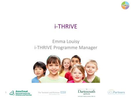 Emma Louisy i-THRIVE Programme Manager