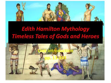 Edith Hamilton Mythology Timeless Tales of Gods and Heroes