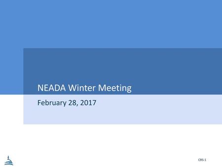 NEADA Winter Meeting February 28, 2017.