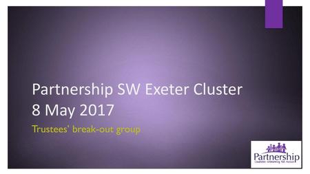 Partnership SW Exeter Cluster 8 May 2017