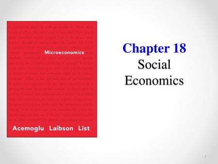 Chapter 18 Social Economics.