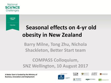 Seasonal effects on 4-yr old obesity in New Zealand