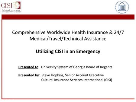 Utilizing CISI in an Emergency