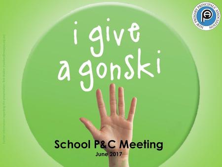 School P&C Meeting June 2017