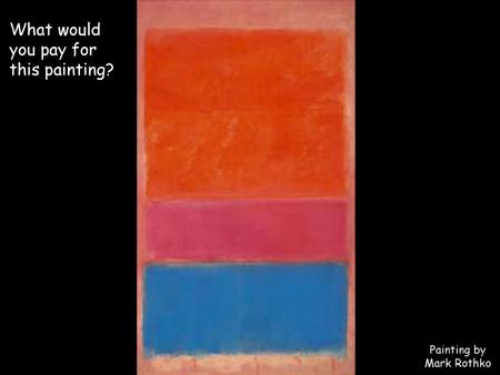 Painting by Mark Rothko