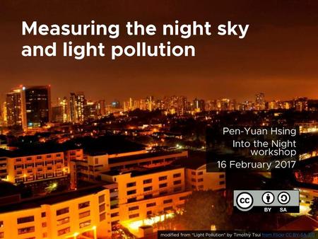 Measuring the night sky and light pollution