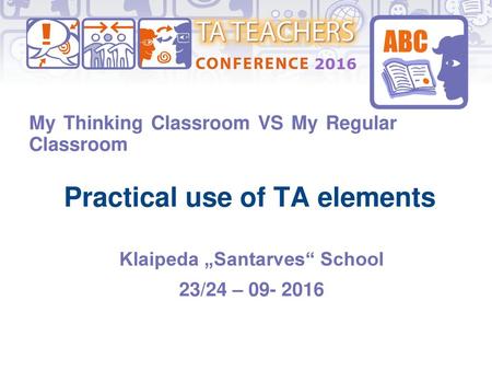 Practical use of TA elements