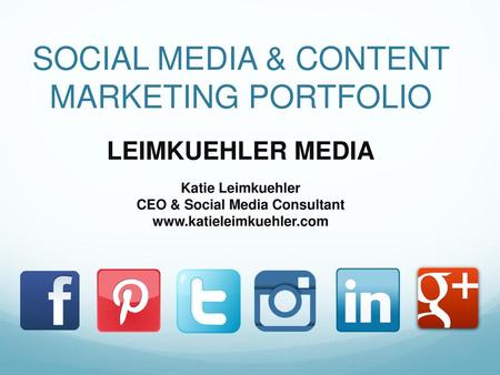 SOCIAL MEDIA & CONTENT MARKETING PORTFOLIO