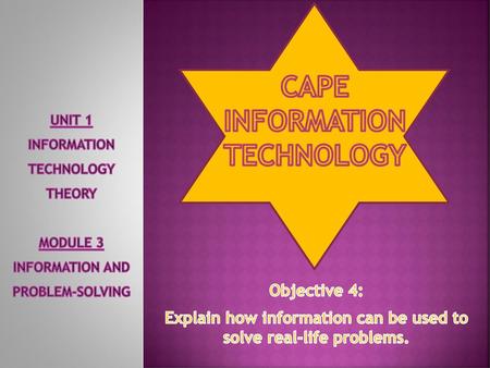 CAPE INFORMATION TECHNOLOGY