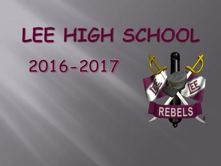 Lee High School 2016-2017.