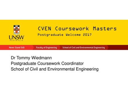 CVEN Coursework Masters