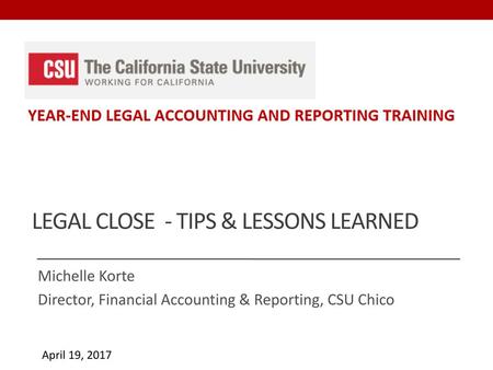 LEgal Close - Tips & Lessons Learned