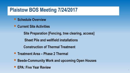 Plaistow BOS Meeting 7/24/2017