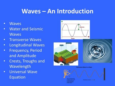 Waves – An Introduction