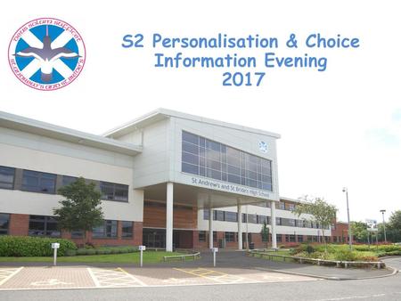 S2 Personalisation & Choice Information Evening 2017