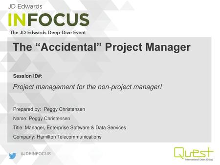 The “Accidental” Project Manager