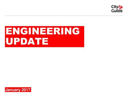 ENGINEERING UPDATE January 2017.