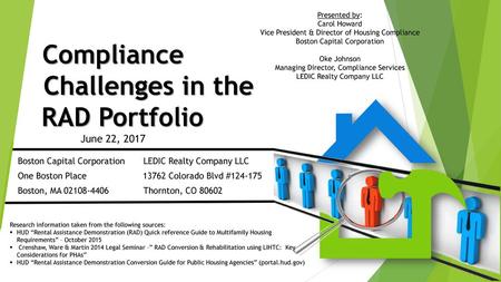 Compliance Challenges in the RAD Portfolio June 22, 2017