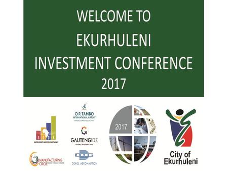 City of Ekurhuleni Mega Human Settlements Presentation 05 June 2017